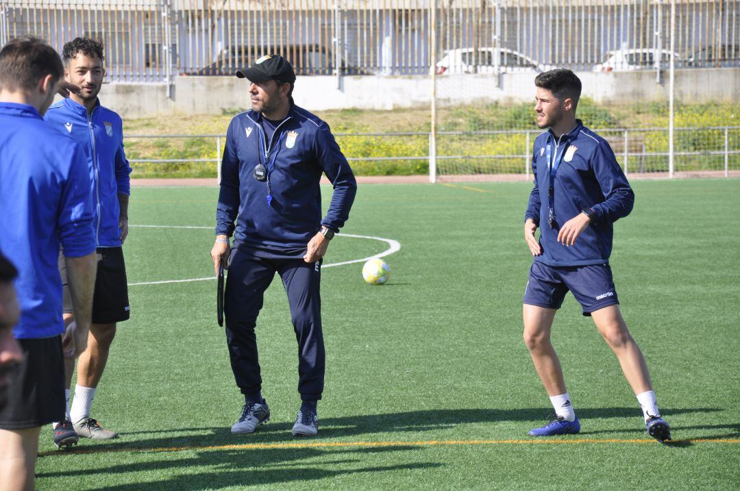 Juan Carlos Gómez durante el entrenamiento del viernes 