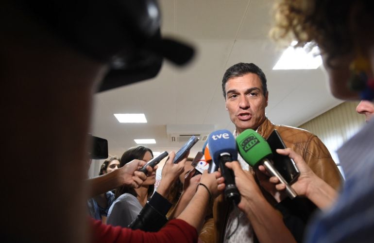 El candidato a la Secretaría General del PSOE Pedro Sánchez