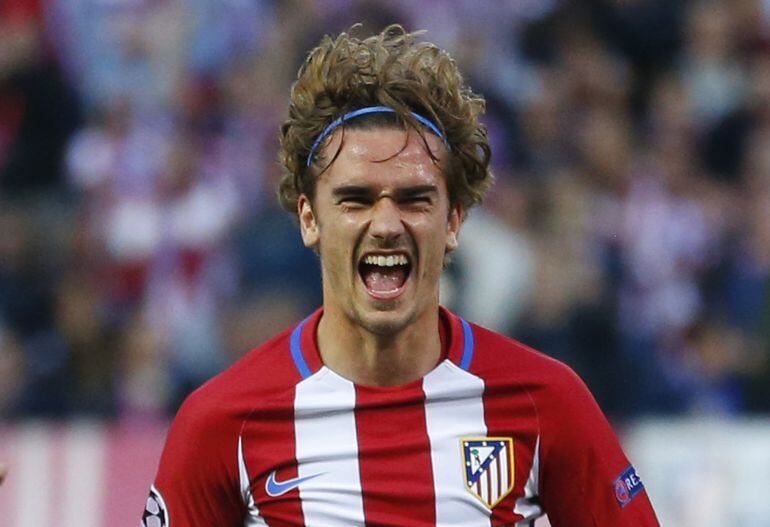 Griezmann celebra un gol con el Atlético de Madrid