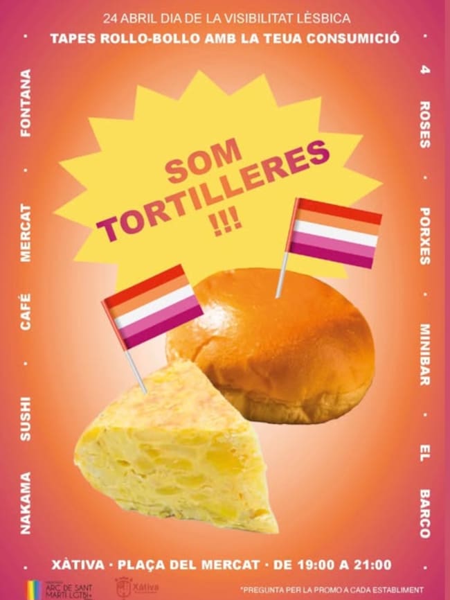 Actividad por la visibilidad lésbica en Xàtiva