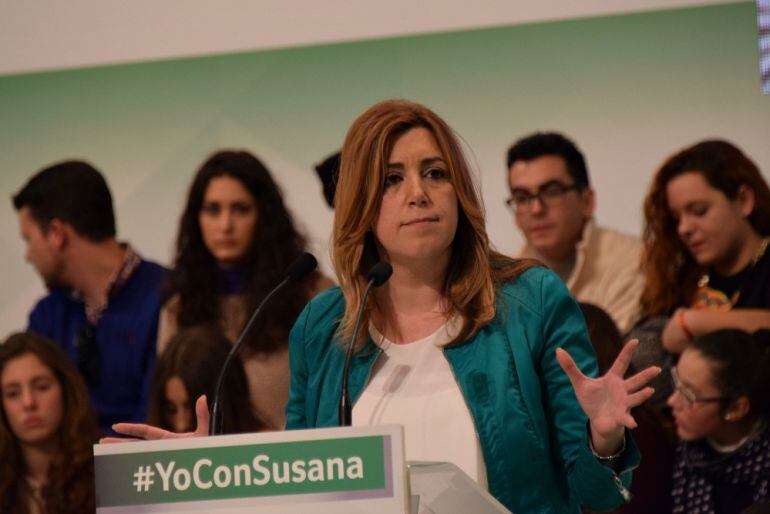 Susana Díaz en un acto en Granada