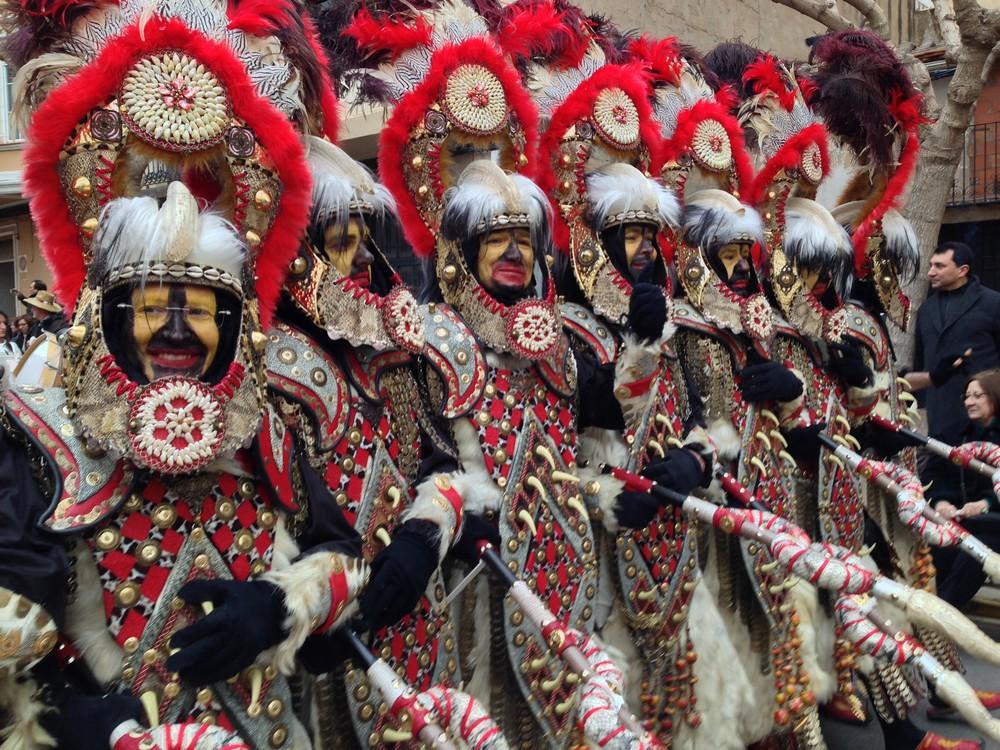 Imagen dels Moros d&#039;Alquería en un desfile en Castellón.