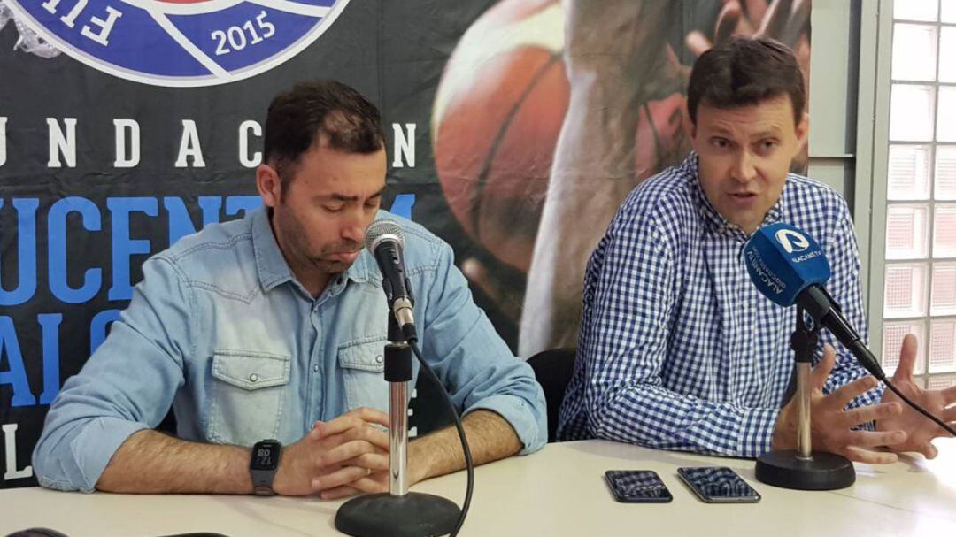 Pedro Rivero y Toni Gallego en rueda de prensa