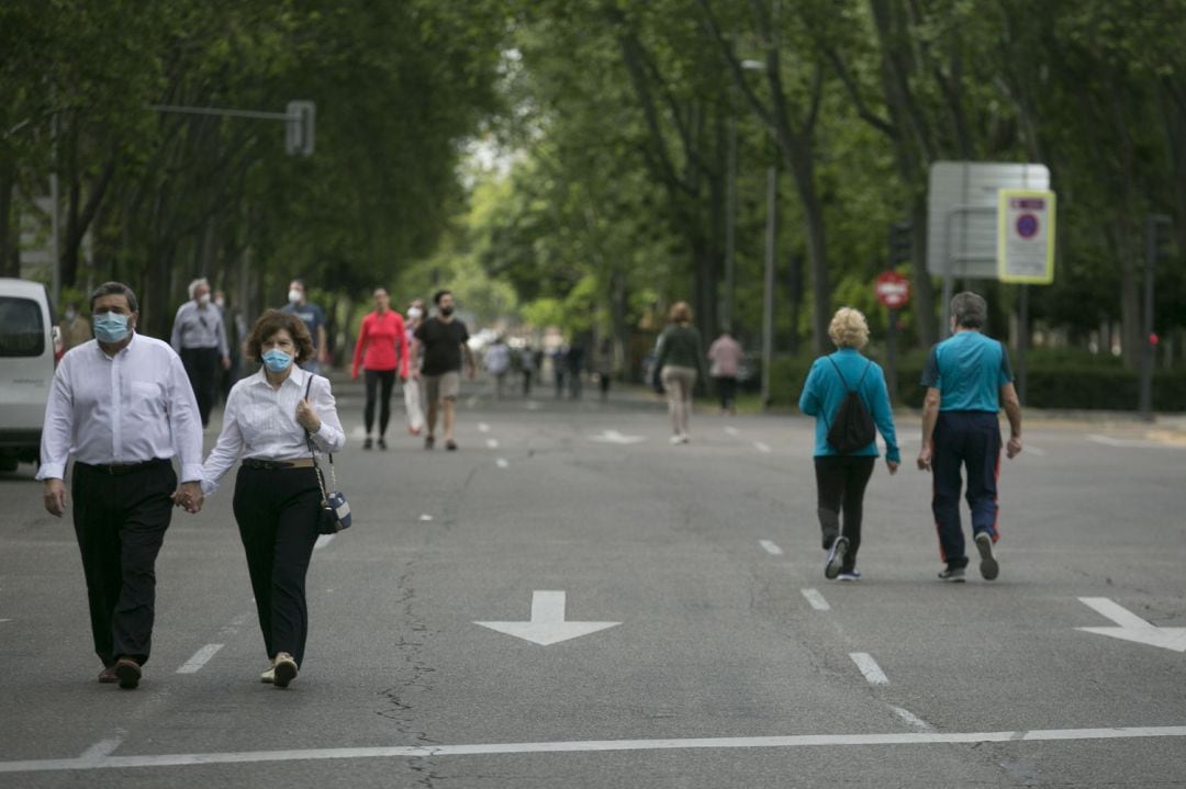 Paseo del Prado peatonalizado