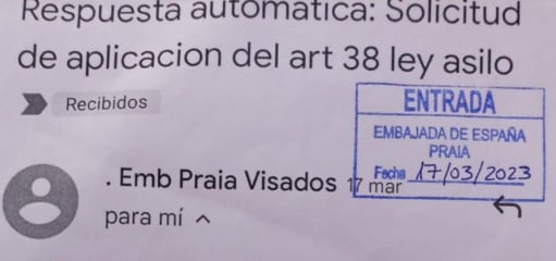 Solicitud a la Embajada de España en Cabo Verde