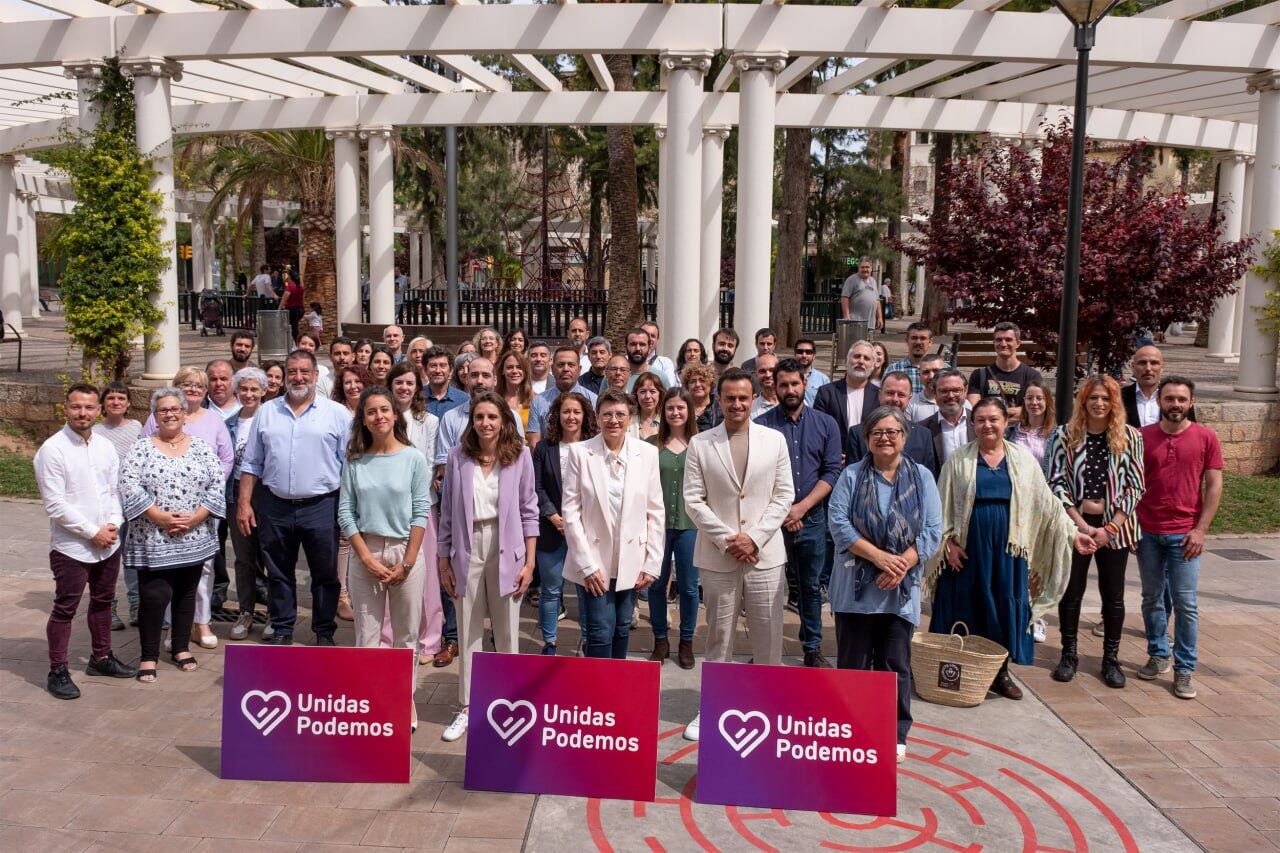 Candidatos de Unidas Podemos a las elecciones del 28M.