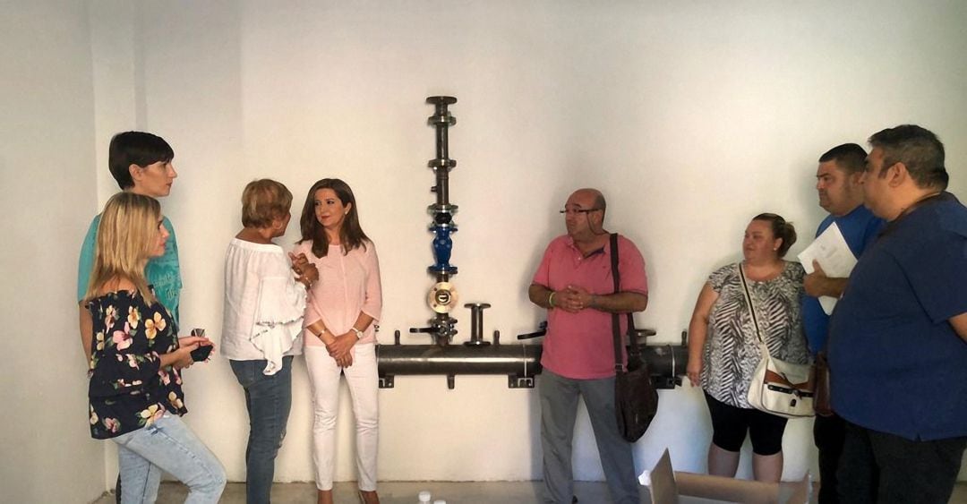 Yolanda Caballero visita el CEIP Santo Domingo.