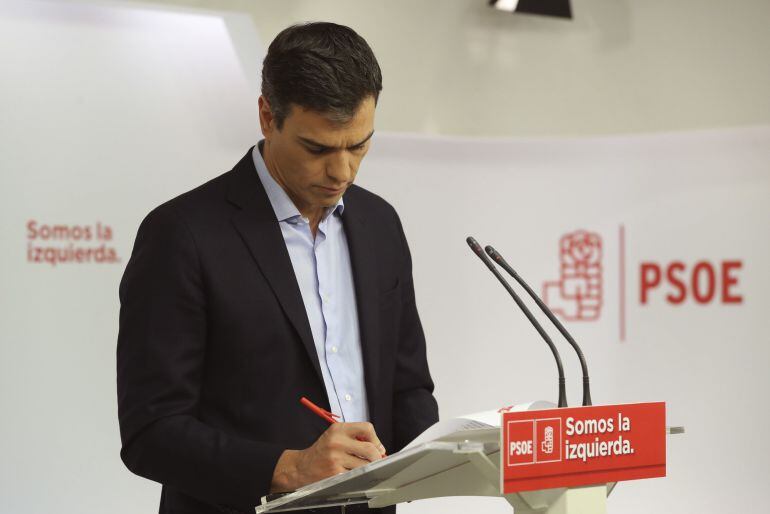 El secretario general del PSOE, Pedro Sánchez