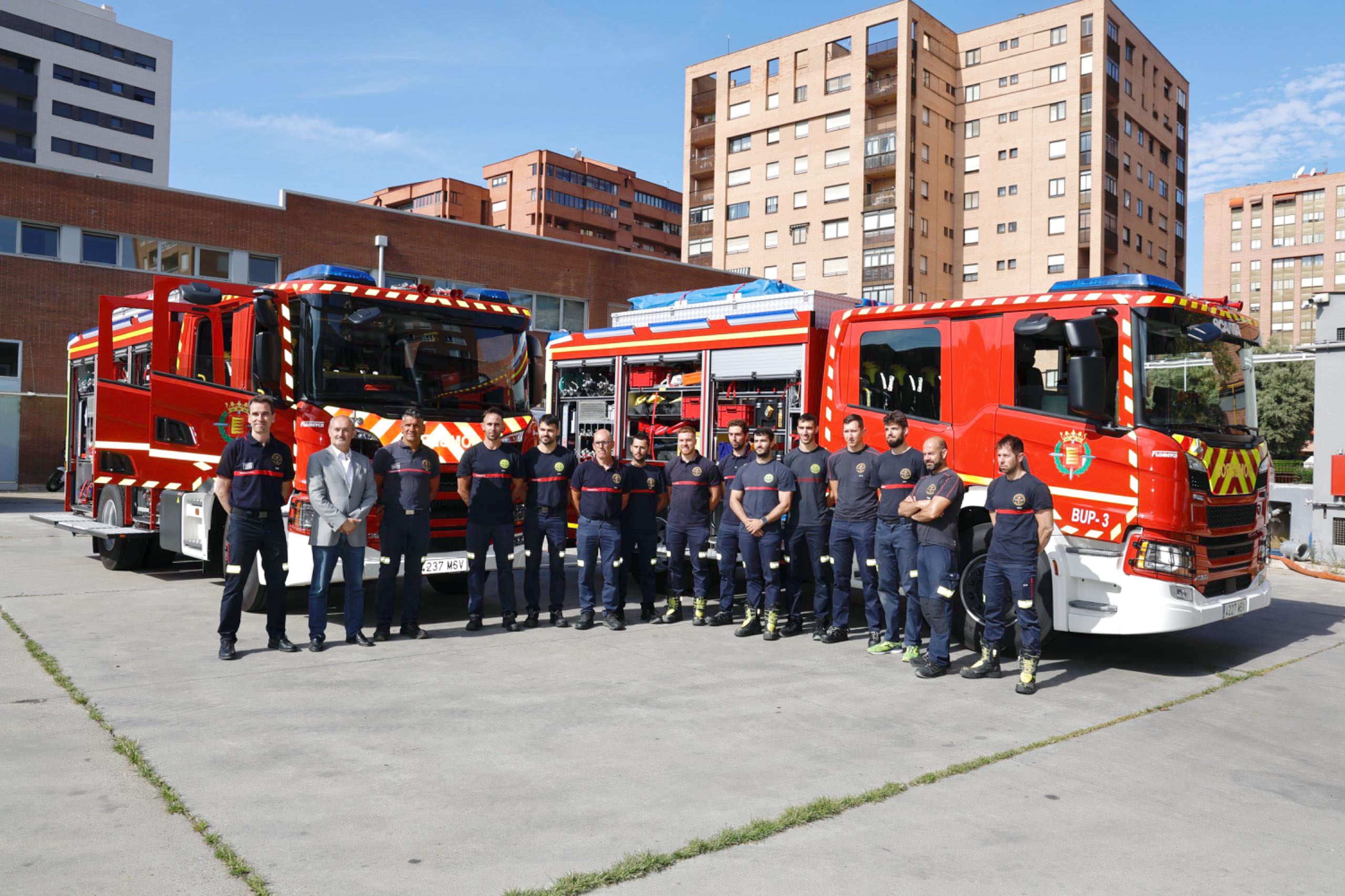 El Ayuntamiento de Valladolid incorpora dos nuevas autobombas al parque móvil del servicio de Bomberos