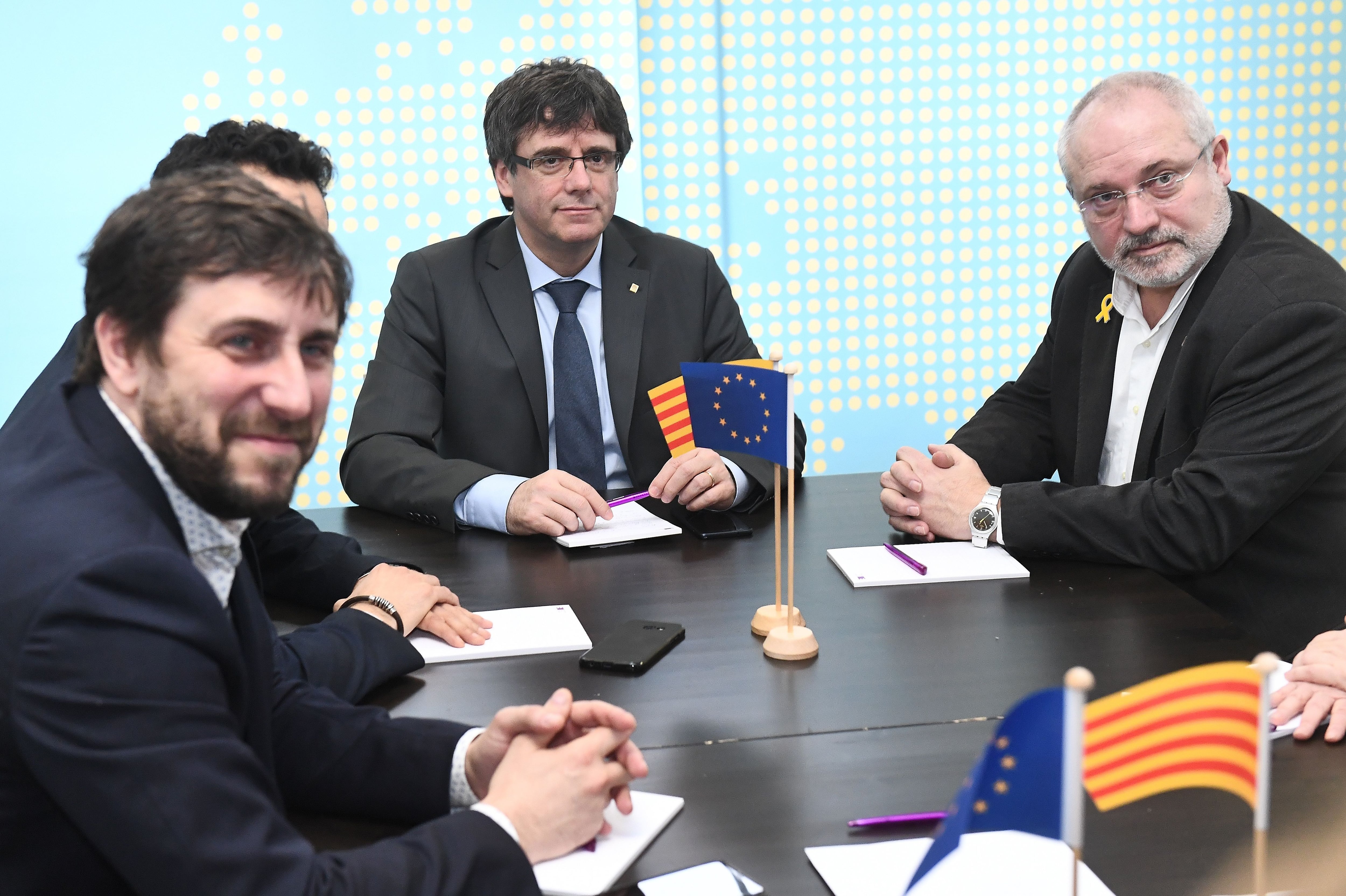 Carles Puigdemont, Toni Comin y Lluis Puig