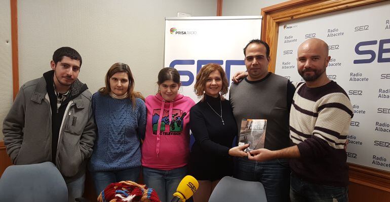 Los miembros del Club del libro, en Radio Albacete