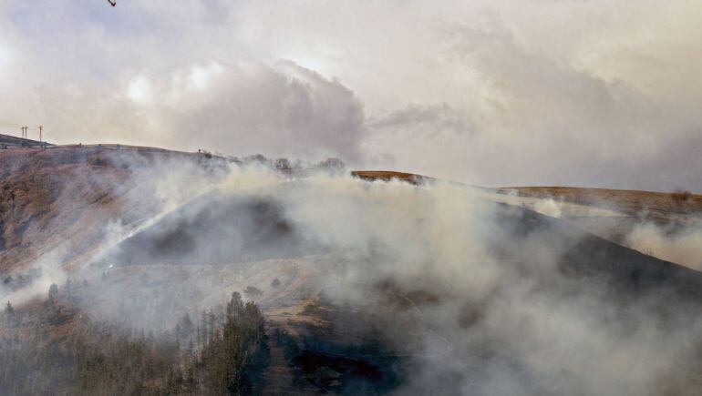 Incendio forestal en Cantabria. 