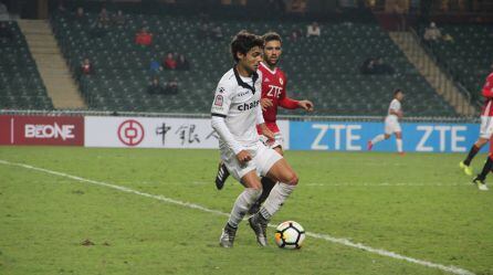 Galán, en un partido con el Dreams Sports de Hong Kong