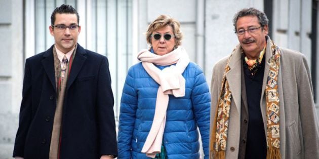 Pilar Barreiro llegando al Tribunal Supremo el 15 de enero