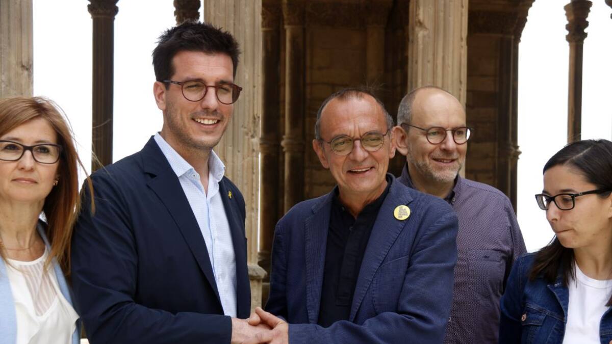 Rubricat el pacte ERC-Junts x Cat per fer Miquel Pueyo alcalde de Lleida