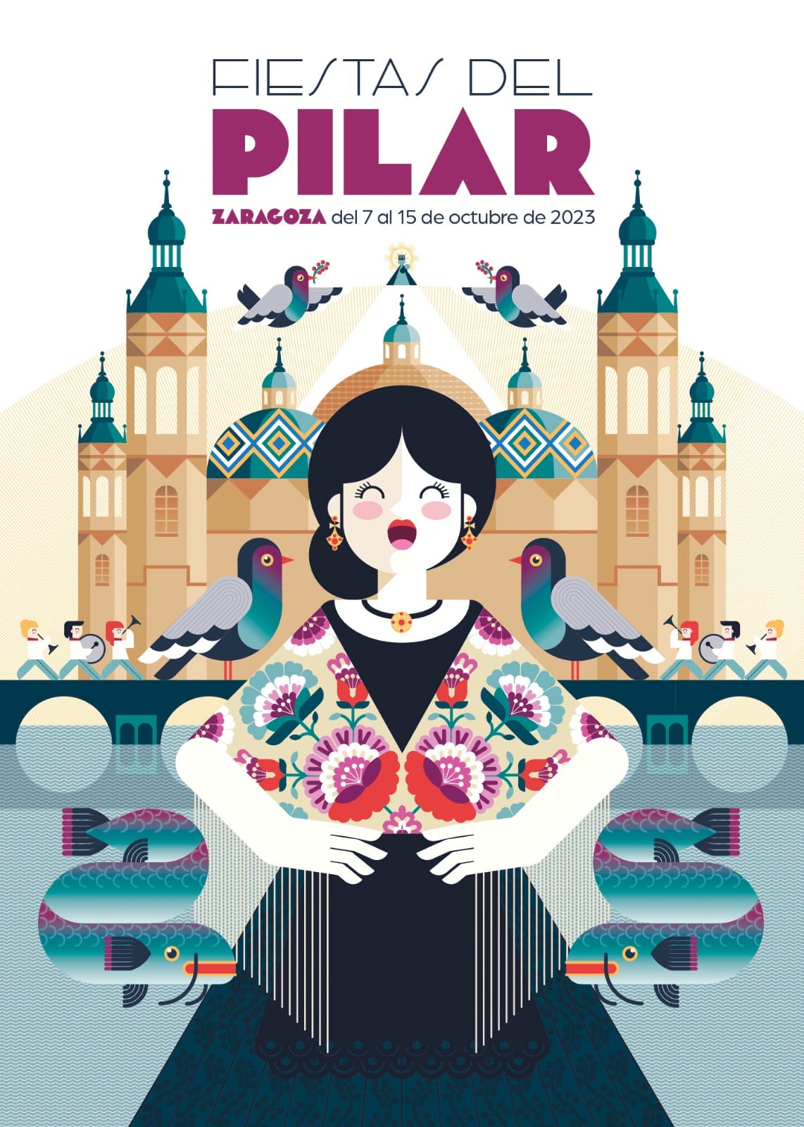 Cartel de las fiestas del Pilar de 2023