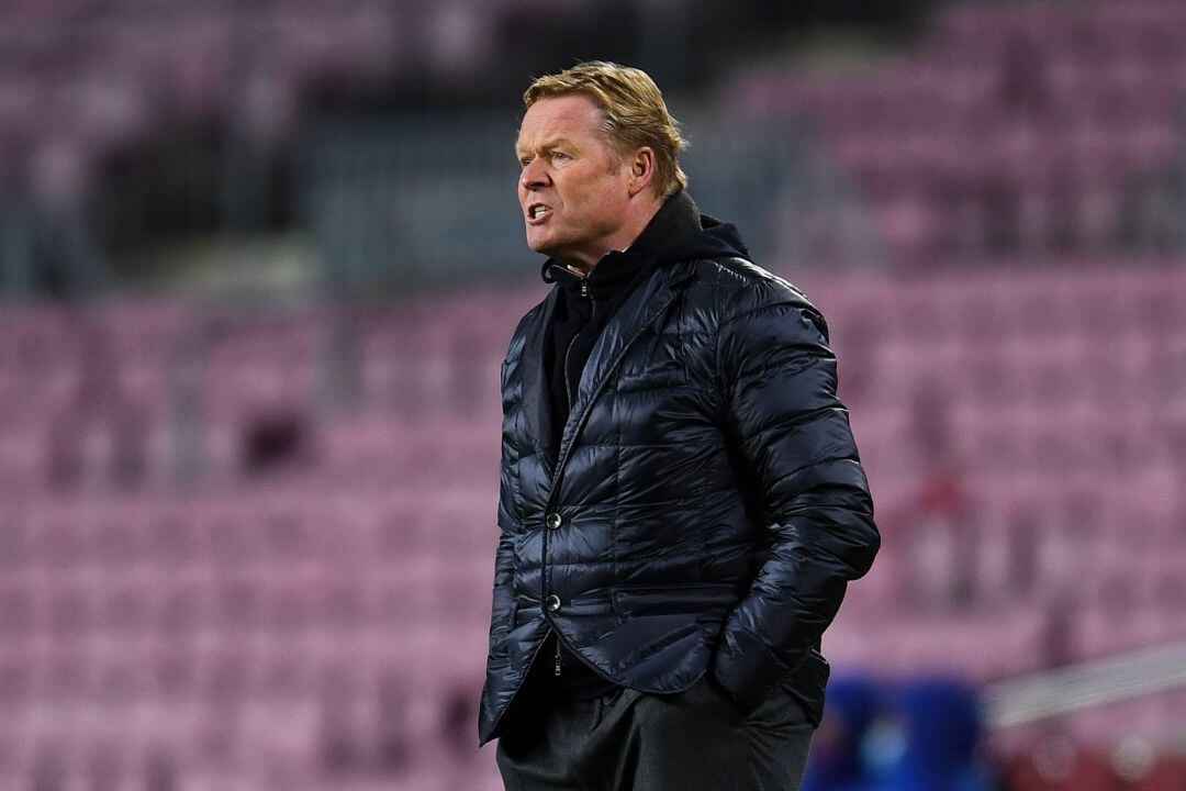 Ronald Koeman, en un partido con el FC Barcelona