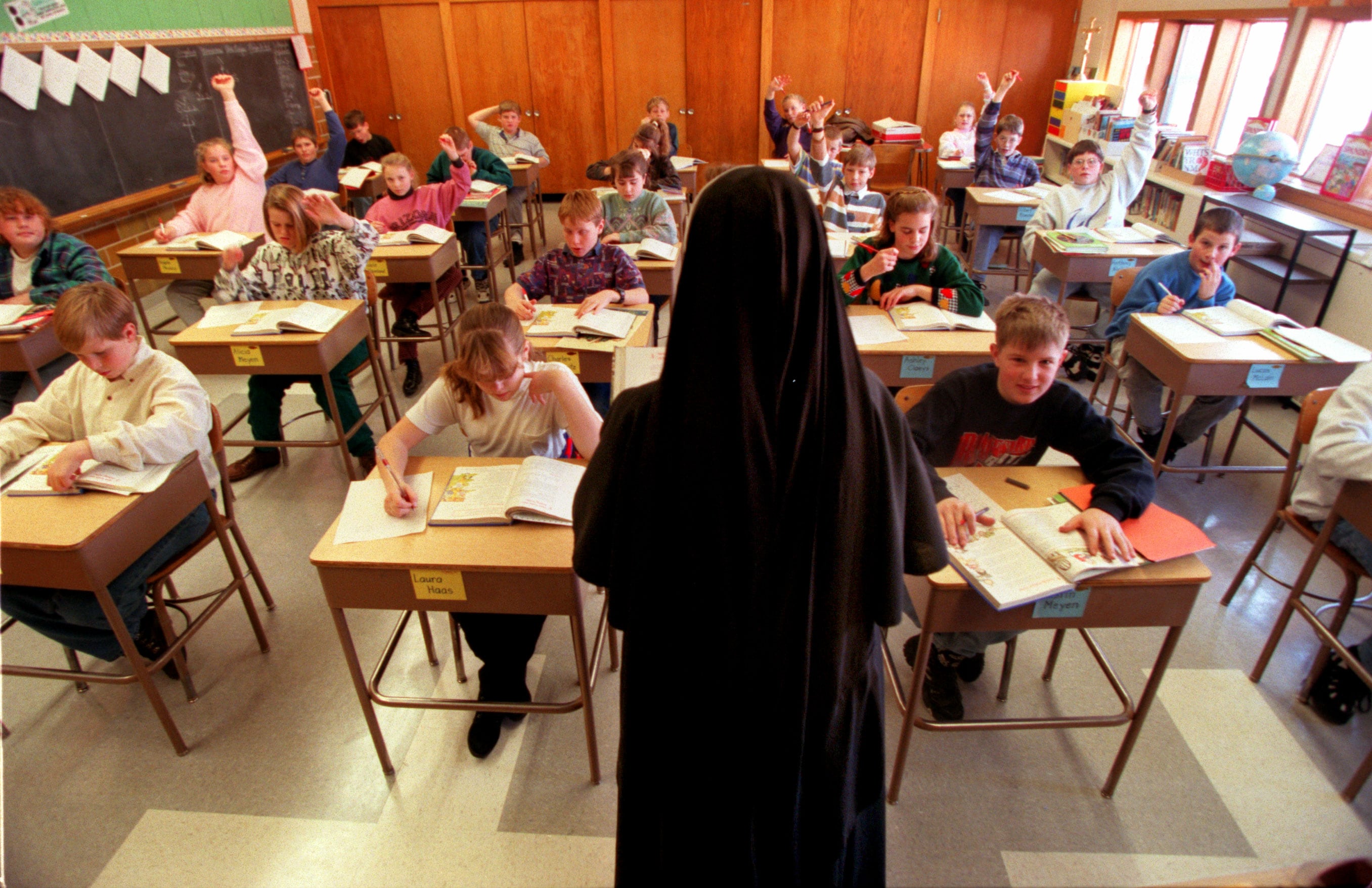 En la Región de Murcia, el porcentaje actual de alumnos que cursan Religión es del 64,36%, 4,5 puntos superior que la media nacional. Sin embargo, ha bajado dos puntos en los últimos años(Photo By MARLIN LEVISON/Star Tribune via Getty Images)