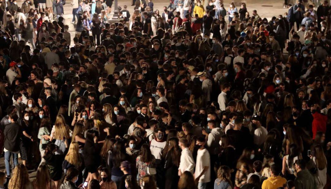 Imagen de la Plaza Mayor de Salamanca tras el fin del estado de alarma