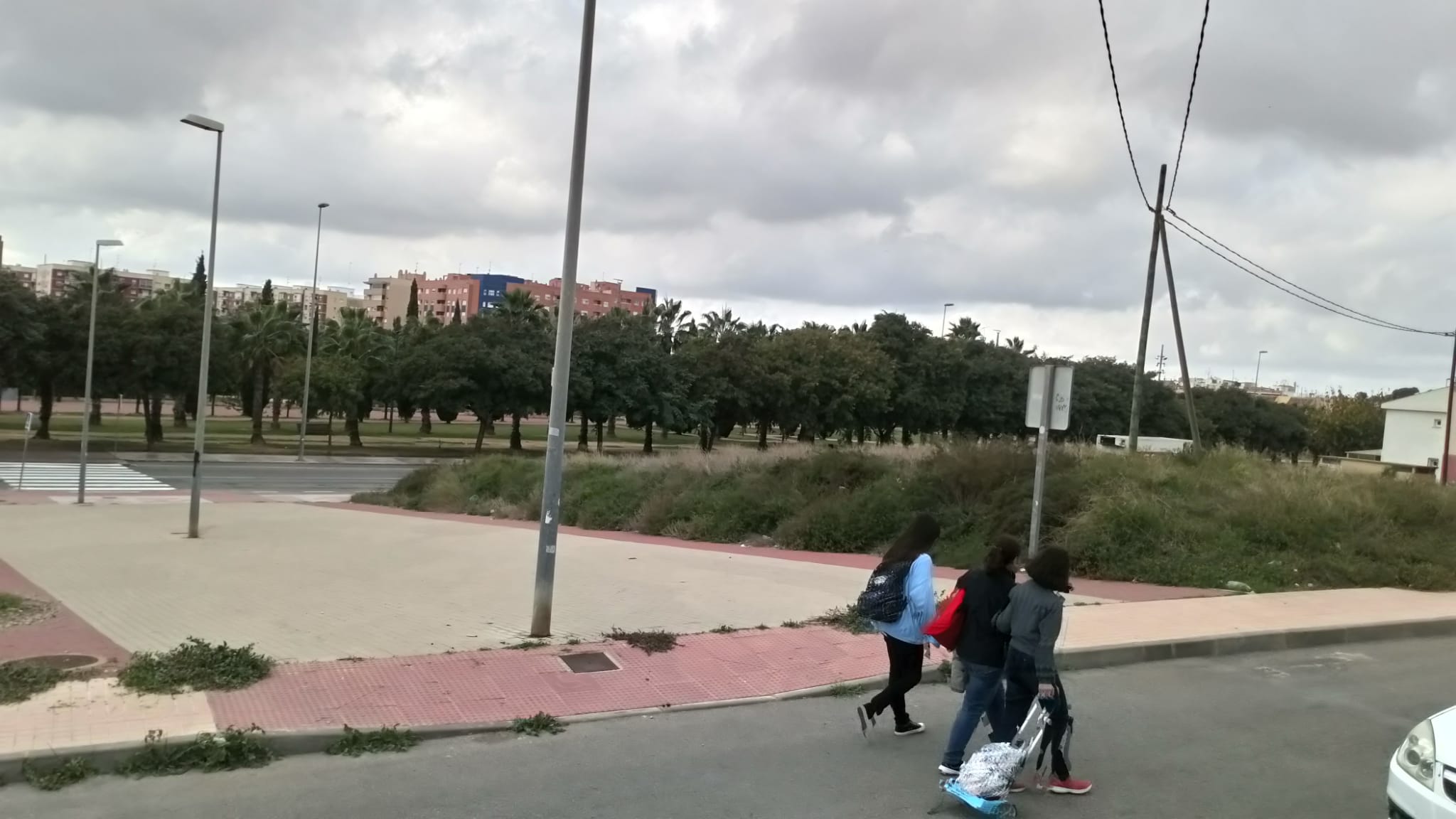 Solar cedido para la construcción del centro de salud en Barrio Peral