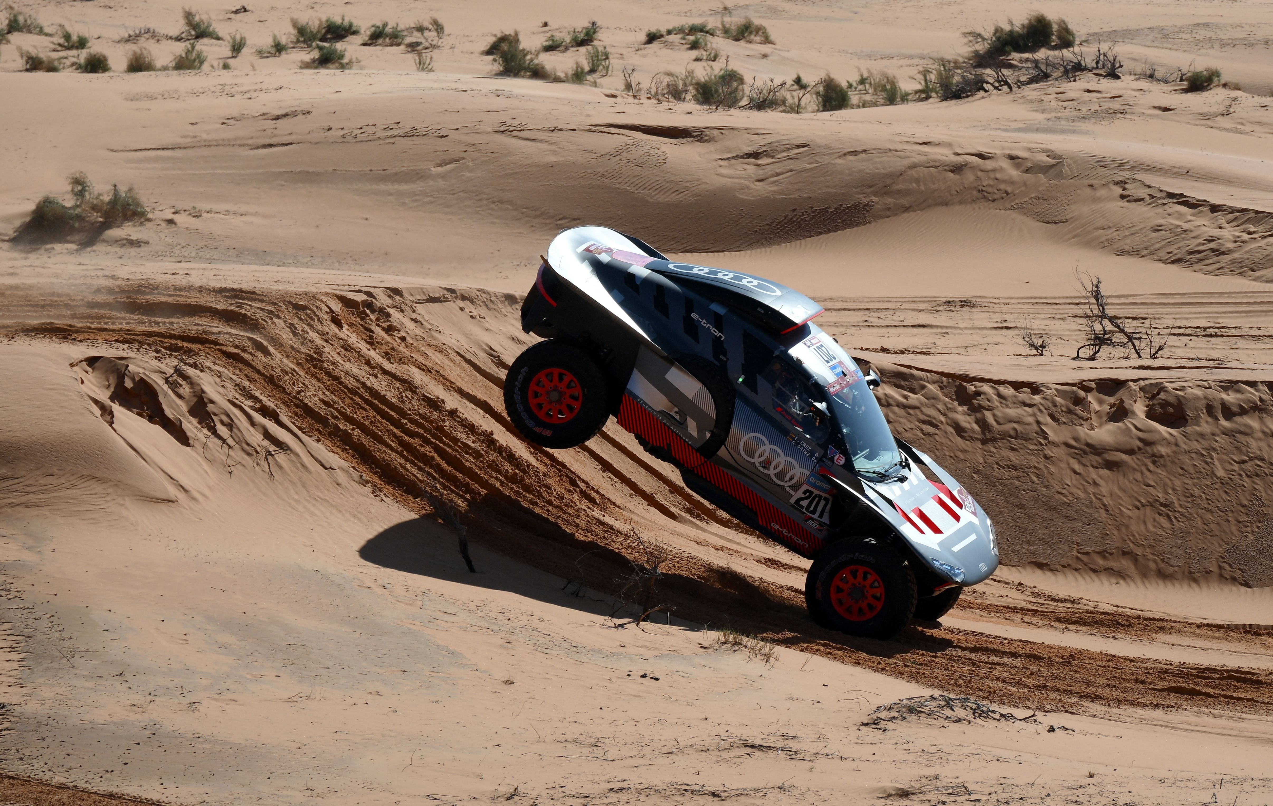 Carlos Sainz, en la quinta etapa del Dakar