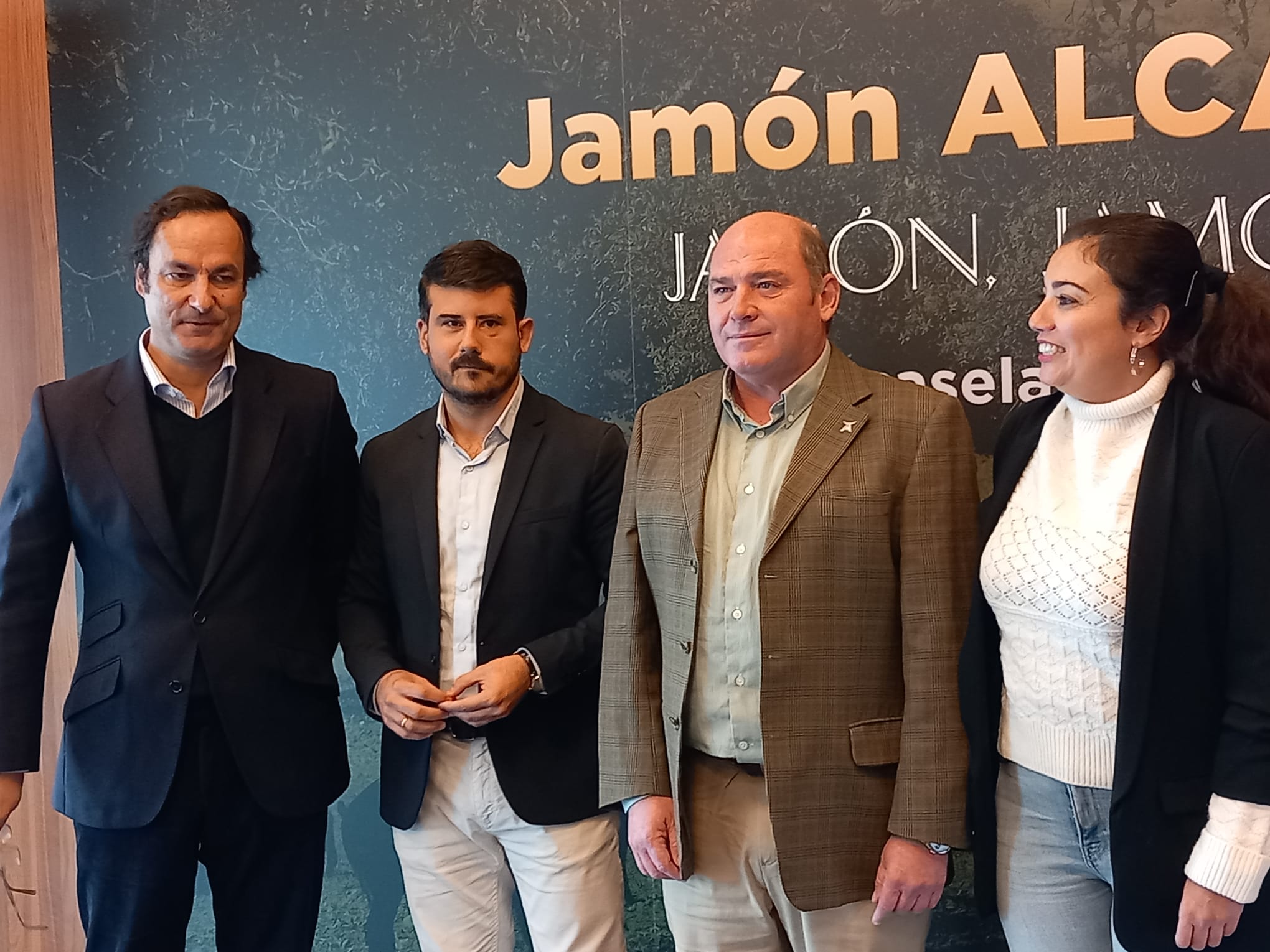 Momento de la presentación de Jamón Alcázar en el Hotel Parador de Cádiz