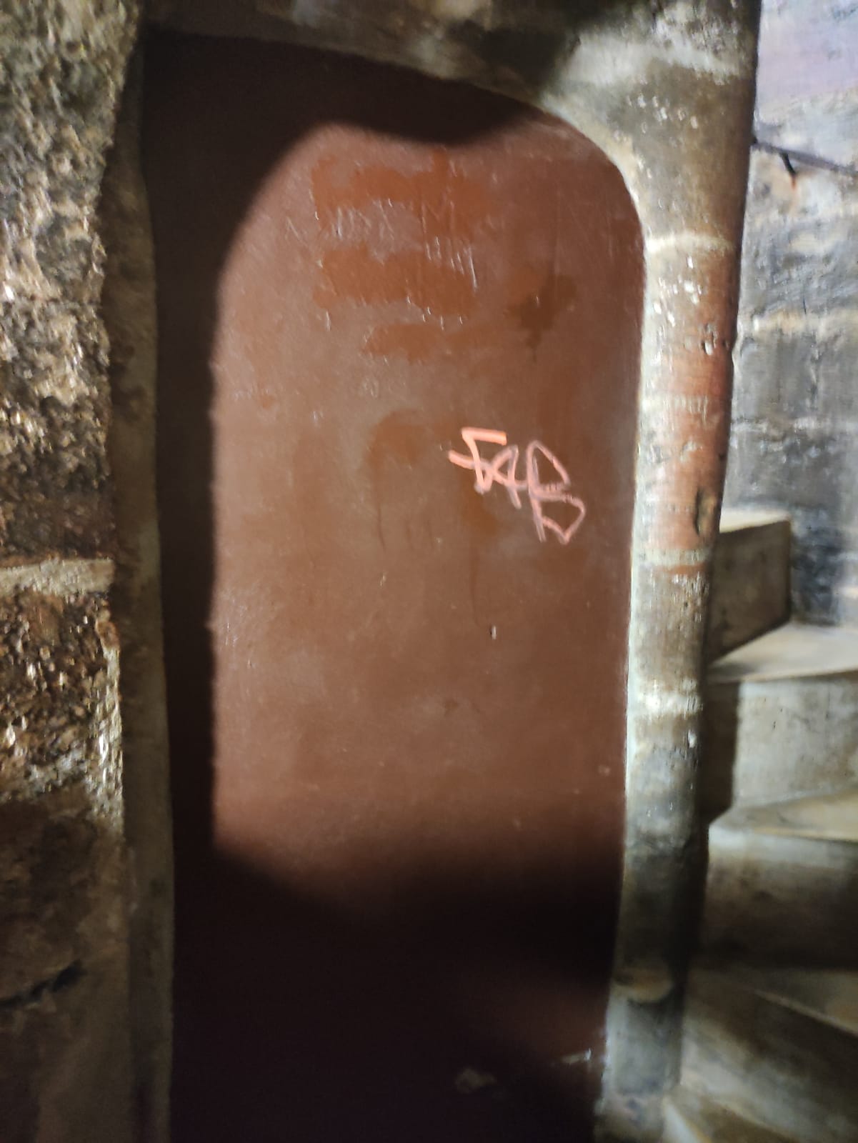 Pintada en la Torre del Miguelete de València