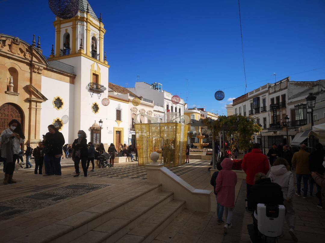 La plaza del Socorro es una de las zonas más transitadas de la ciudad