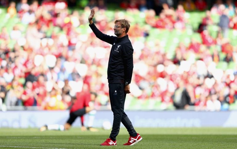 Klopp, antes de un partido del Liverpool