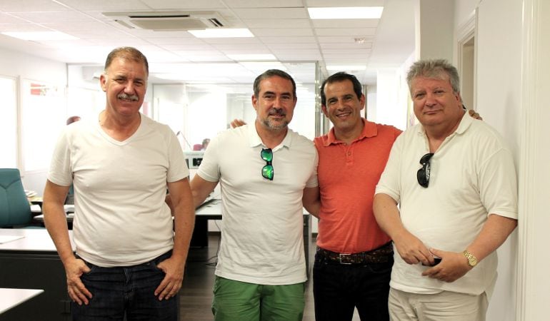 (izq→dcha) Antoni Arques, Lalo Díez, Carlos Arcaya y Gerardo Muñoz