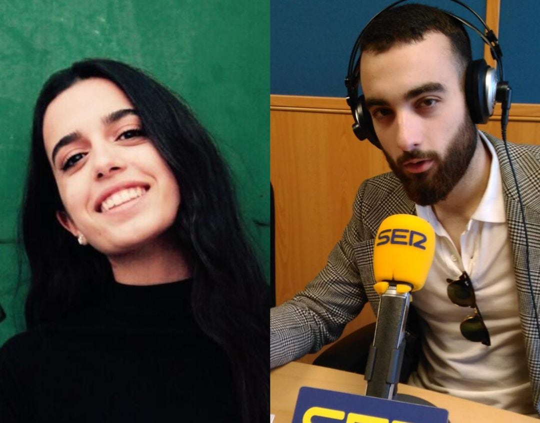 Irene Ródenas Candel, murciana de 18 años y estudiante de 2º de Bachillerato, y Sergio Pedro Rosa Wals, de 20 años y estudiante de 3º de Derecho, votan por primera vez en estas elecciones generales