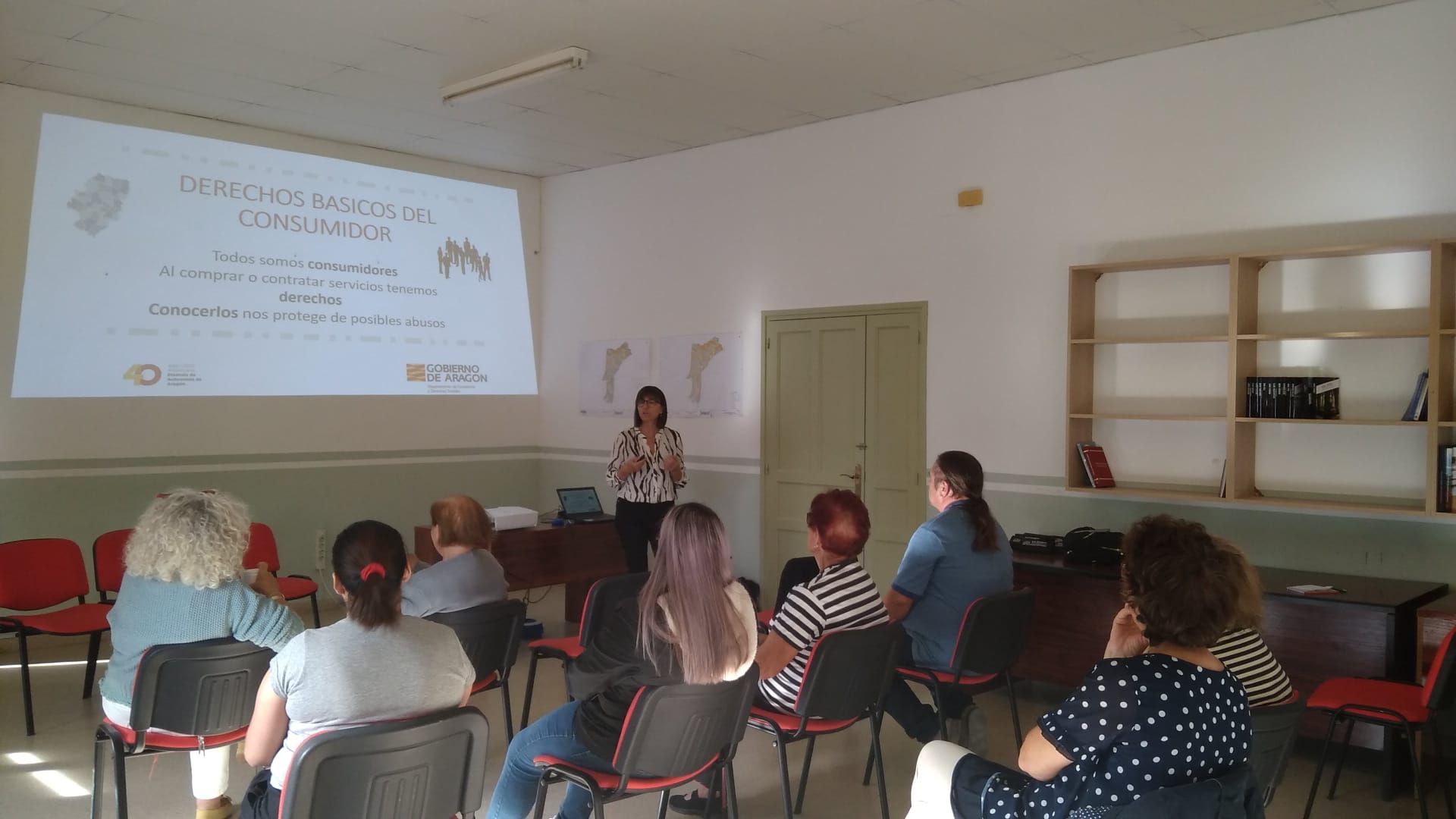 Participantes en uno de los cursos sobre consumo en Los Monegros