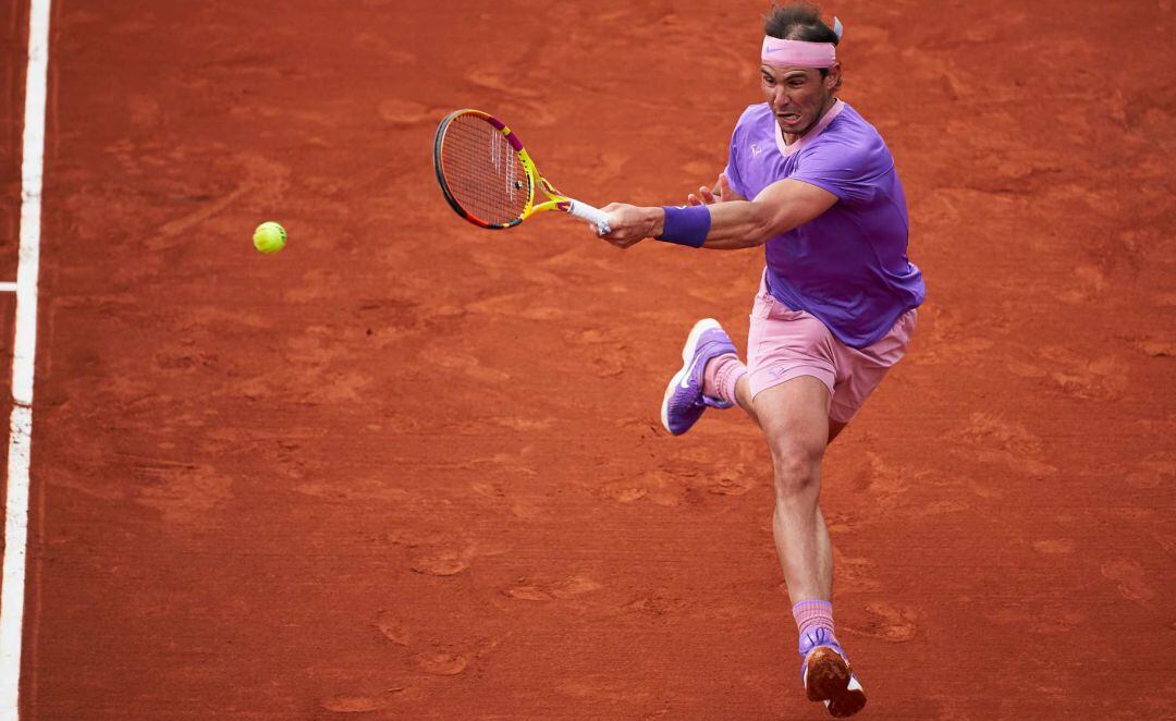 Rafa Nadal, en su estreno en Barcelona.