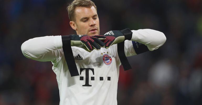 Manuel Neuer, en un partido de la Champions del Bayern.