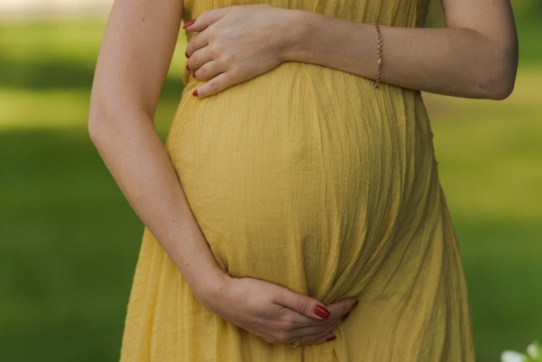 Imagen de una mujer embarazada. 