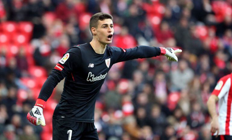 Kepa, durante un partido con el Athletic