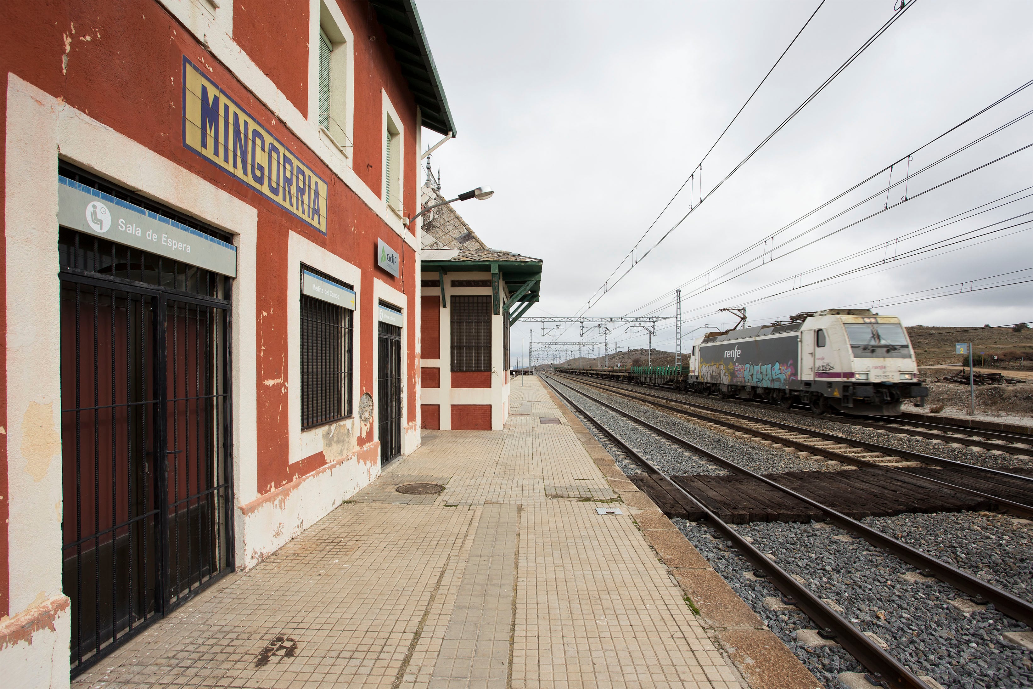 Estación de Mingorría, en la línea Ávila-Valladolid