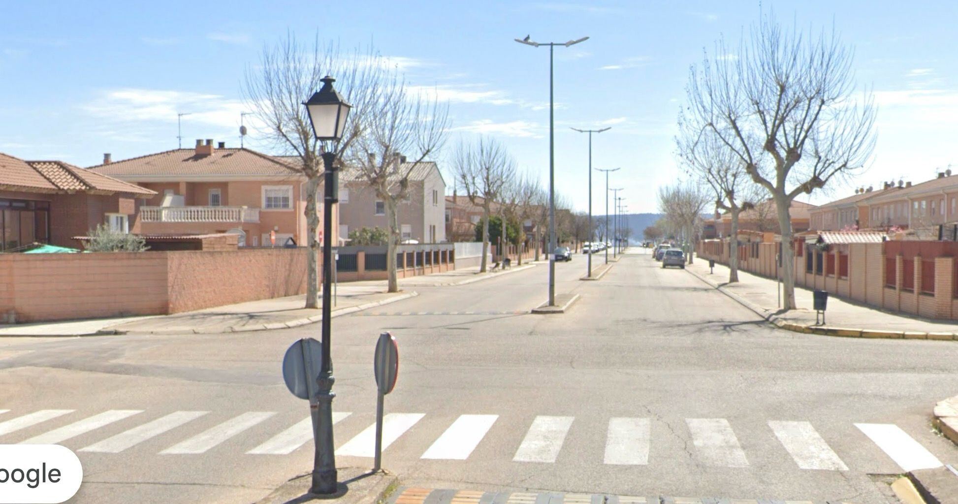 Avenida de América en Villanueva de la Torre