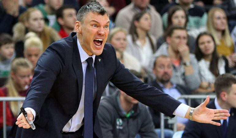 El técnico del Zalgiris Kaunas Sarunas Jasikevicius.