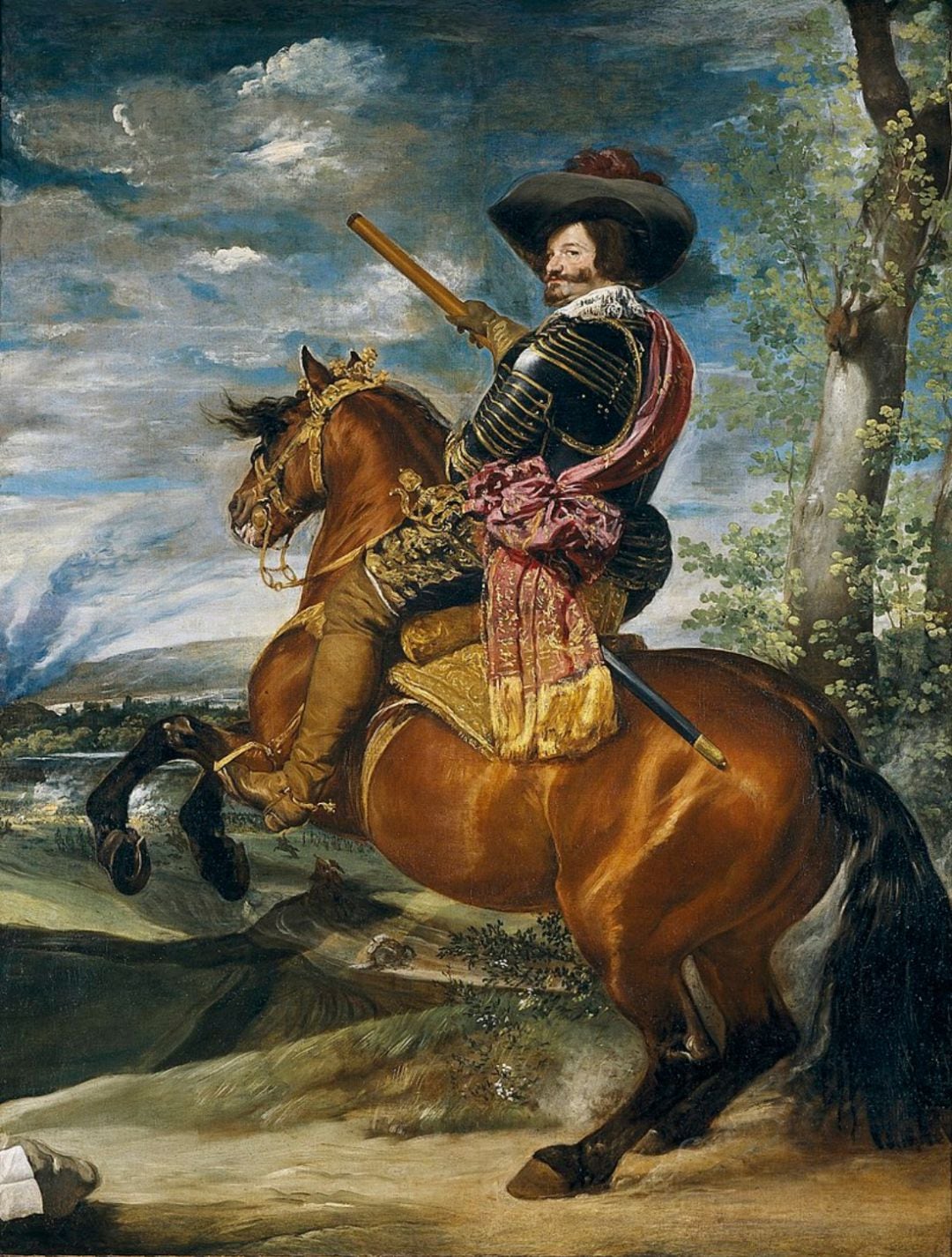 Gaspar de Guzmán, conde-duque de Olivares, a caballo (c. 1634), cuadro de Diego Velázquez