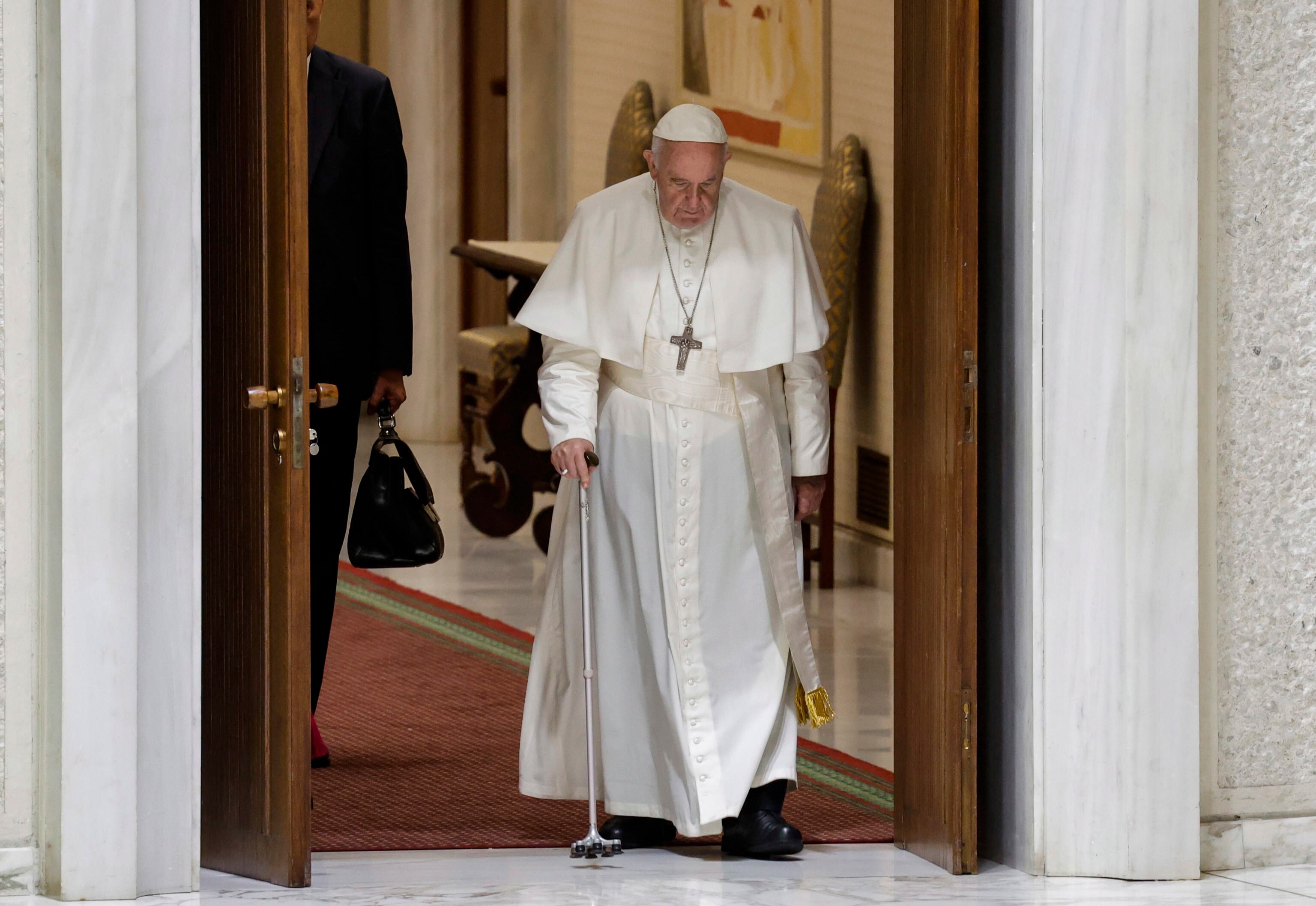 Vatican City (Vatican City State (holy See)), 10/08/2022.- Pope Francis leads the weekly general audience in the Paul VI Audience Hall, Vatican City, 10 August 2022. (Papa) EFE/EPA/Giuseppe Lami
