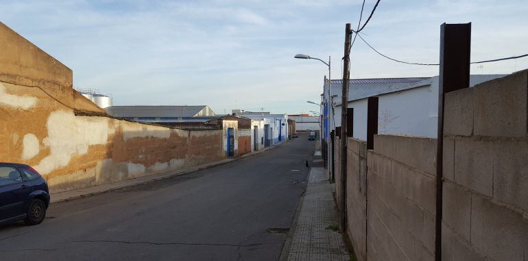 Calle del suceso en Almendralejo