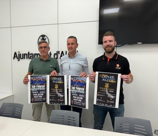 Presentación trofeo Cuidad de Alcoy de Baloncesto y hockey patines