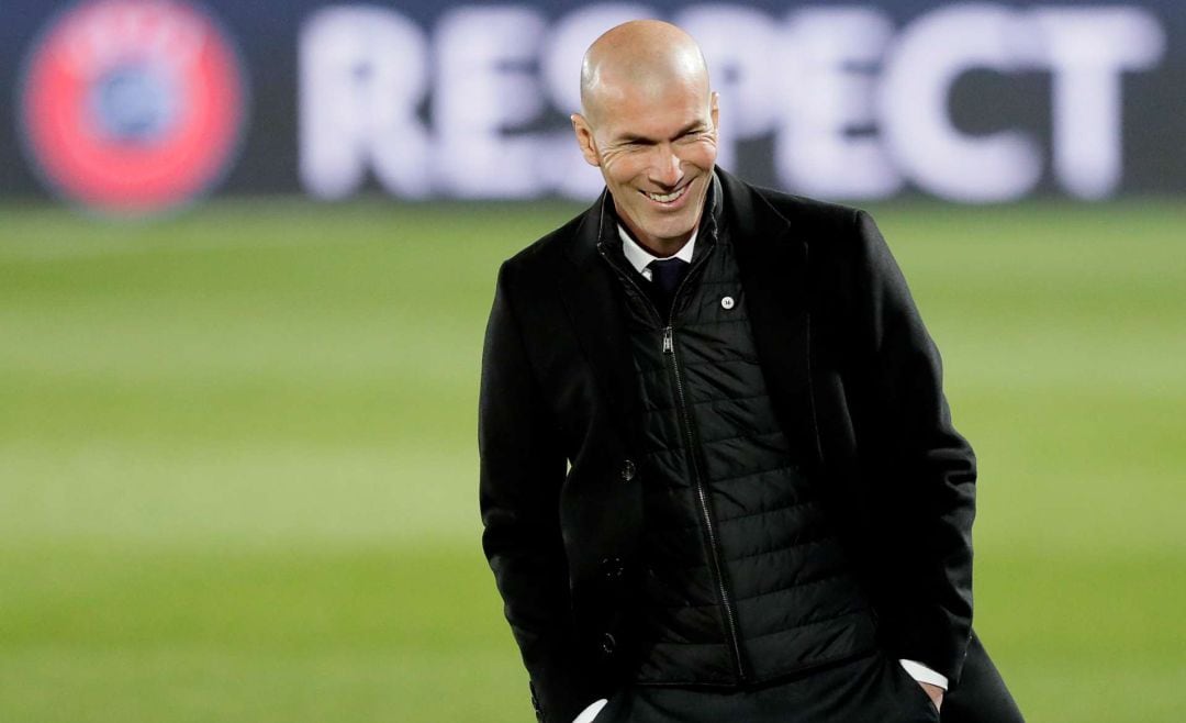 El técnico del Real Madrid Zinedine Zidane.