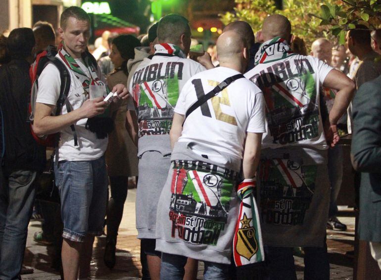 Algunos aficionados del Legia de Varsovia provocaron disturbios antes del partido contra el Real Madrid