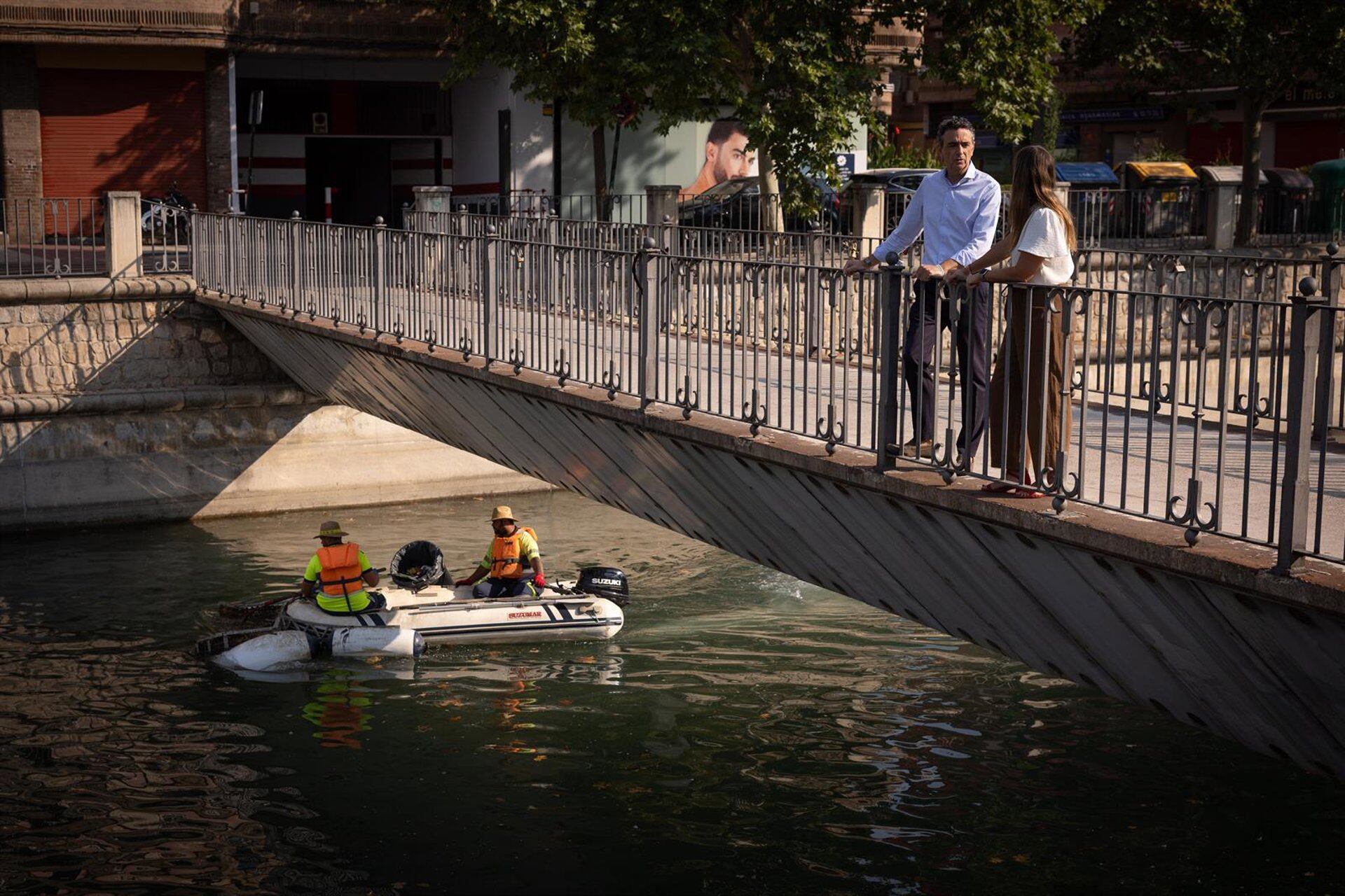 Imagen del cauce del río Genil en Granada.