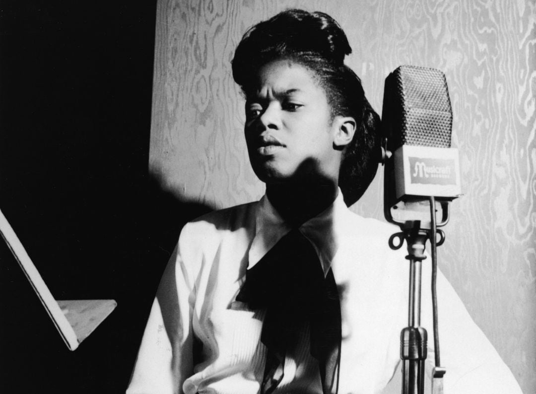 La cantante Sarah Vaughan en una fotografía de los años 70