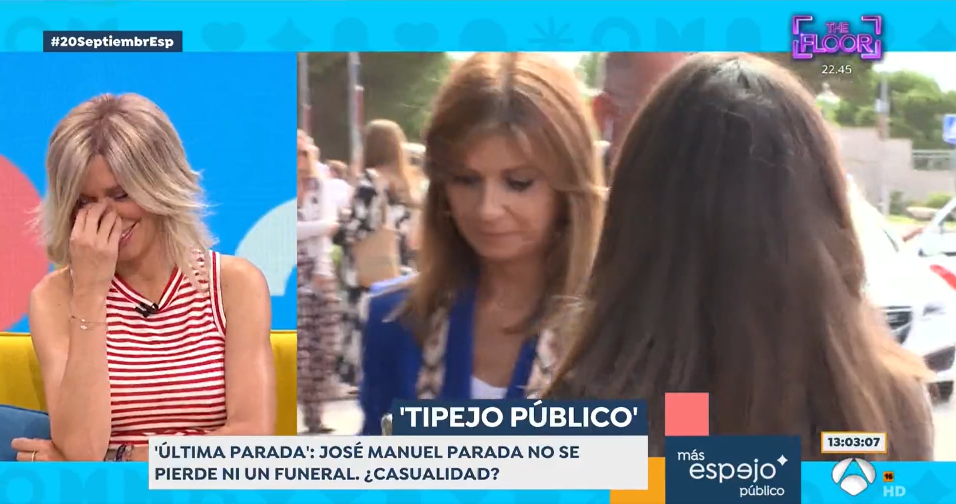 Susanna Griso se ríe del reportaje sobre José Manuel Parada.