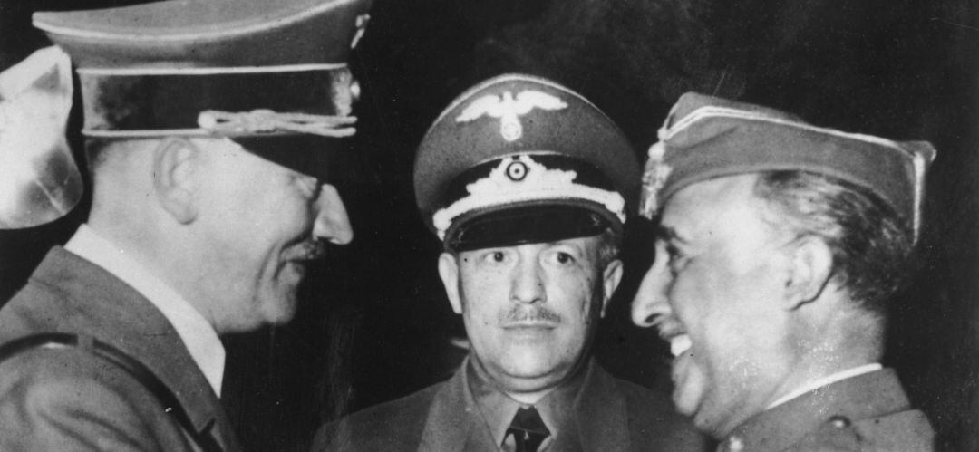 El dictador Franco en un encuentro con Hitler