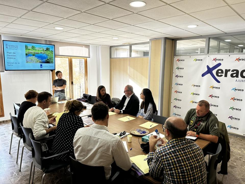 Reunión de representantes de los ayuntamientos de Xeresa, Xeraco y Gandia con técnicos de la GVA.